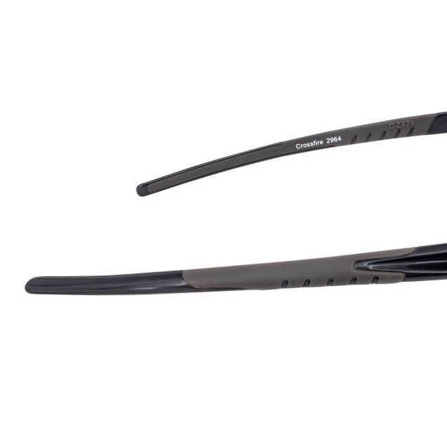 Crossfire ES5 Safety Glasses with Shiny Pearl Gray Frame and Clear Lens-CF-2964-Safety Glasses USA-8