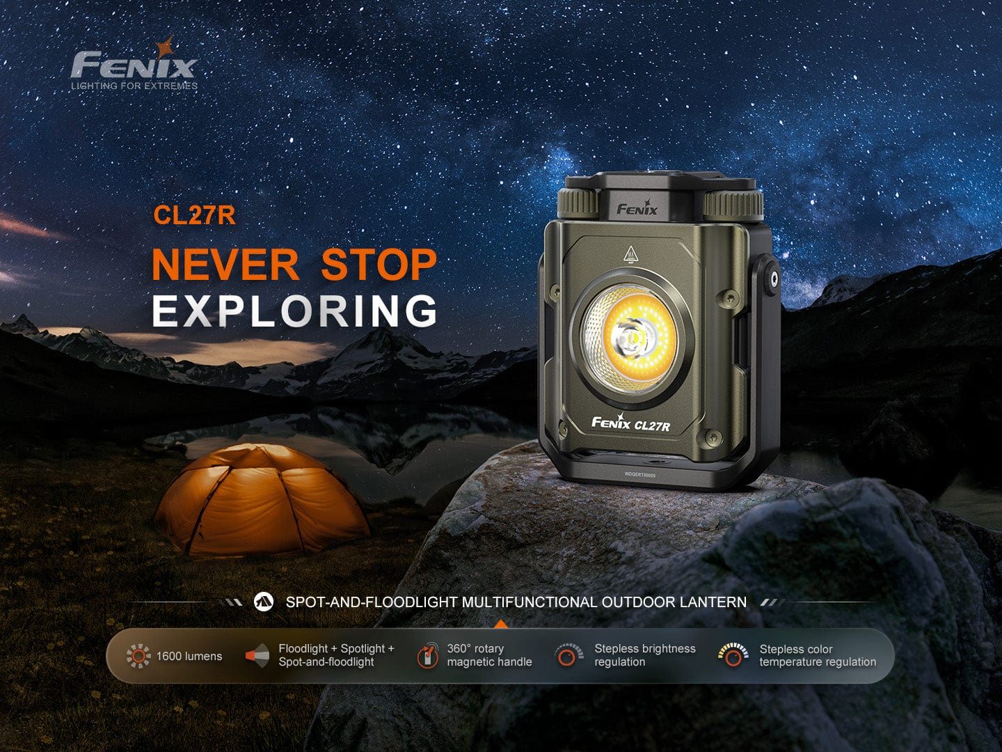 Fenix CL27R Multifunctional Outdoor Lantern--Safety Glasses USA-4