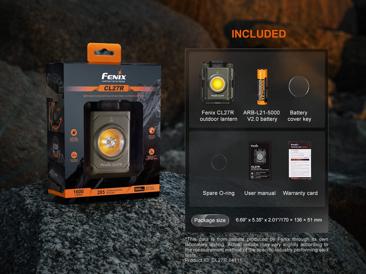 Fenix CL27R Multifunctional Outdoor Lantern--Safety Glasses USA-21