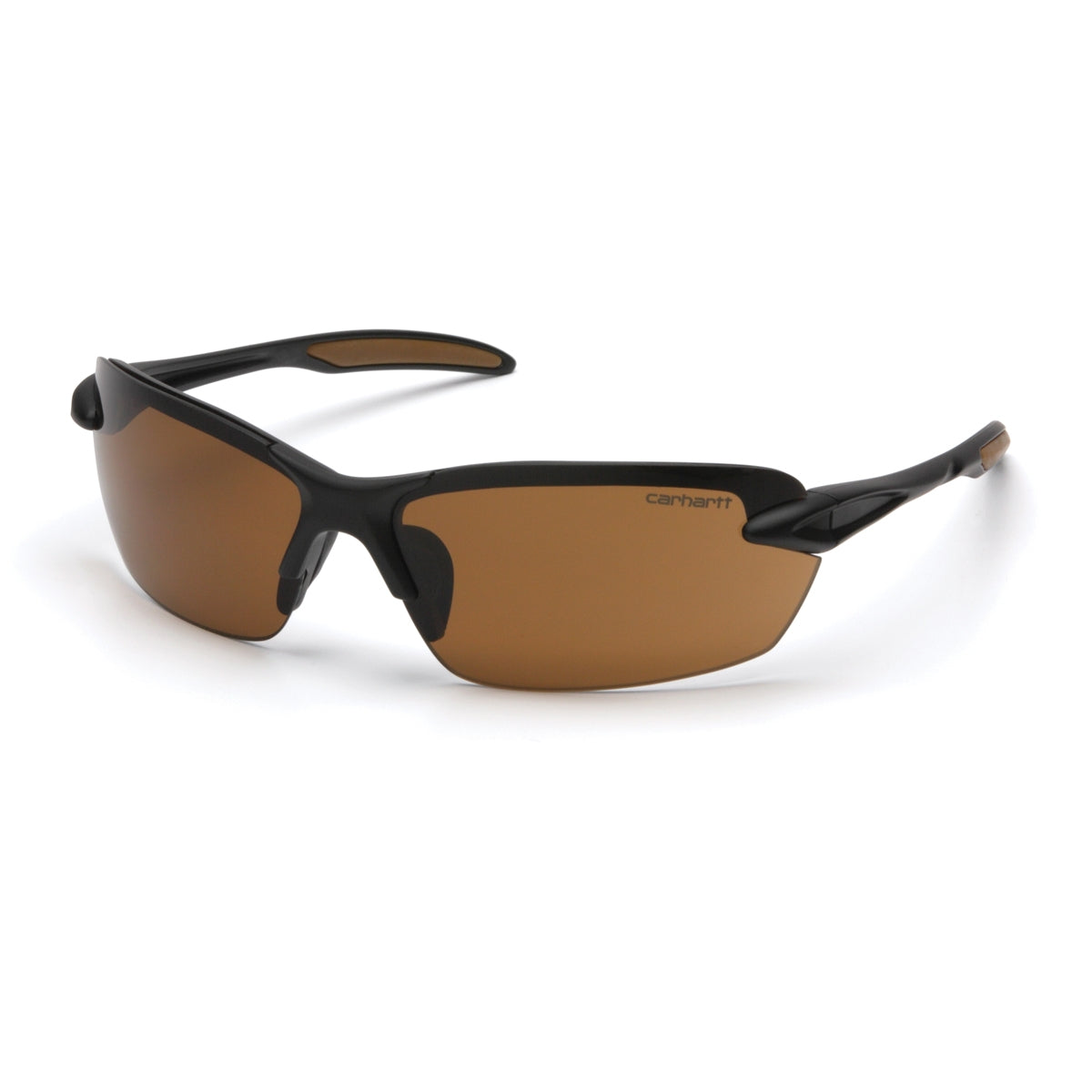 Carhartt CHB318D Spokane Safety Eyewear Black Frame Brown Lens