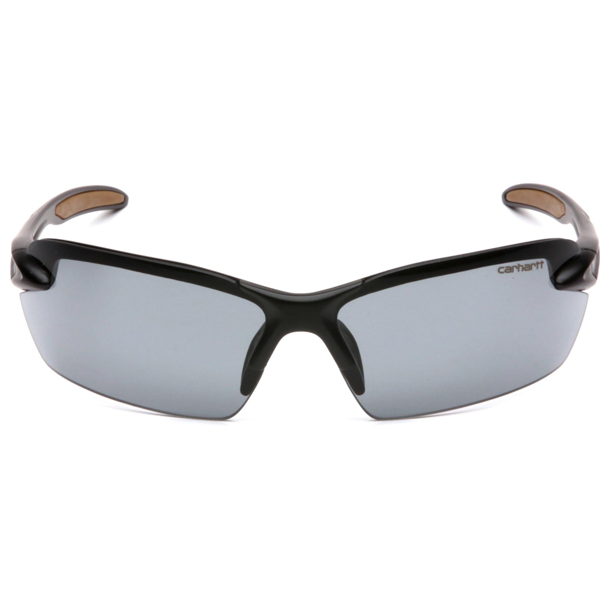 Carhartt CHB320D Spokane Safety Eyewear Black Frame Gray Lens Front View