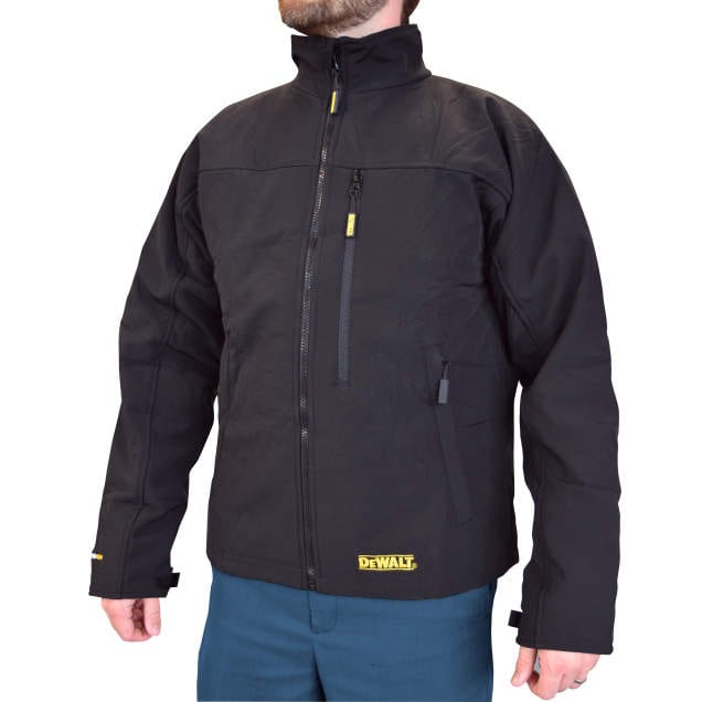 DEWALT Heated Soft Shell Coat Black Without Battery--Safety Glasses USA-4