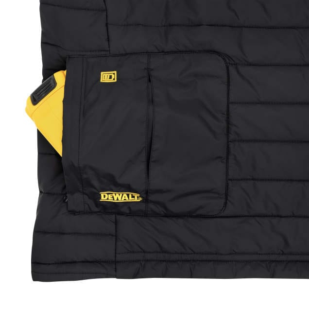 DEWALT Men's Heated Lightweight Puffer Vest With Battery--Safety Glasses USA-9