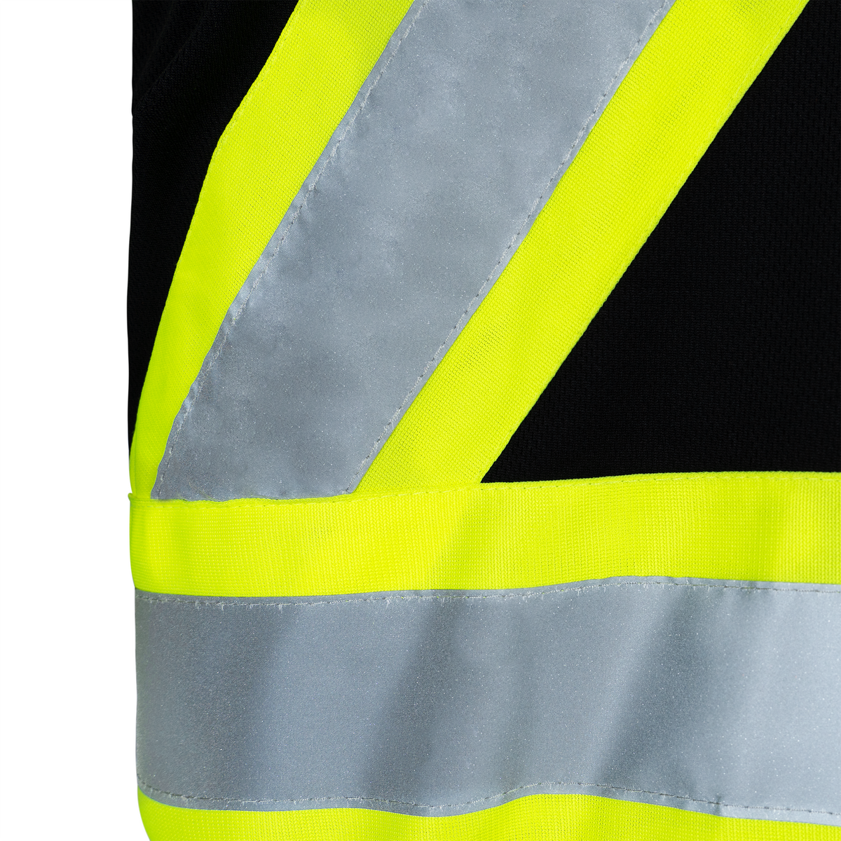 Jorestech Hi-Vis X-Back Reflective Two-Tone Safety Long Sleeve Polo Shirt