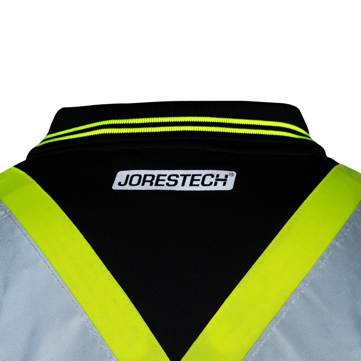 Jorestech Hi-Vis X-Back Reflective Two-Tone Safety Long Sleeve Polo Shirt