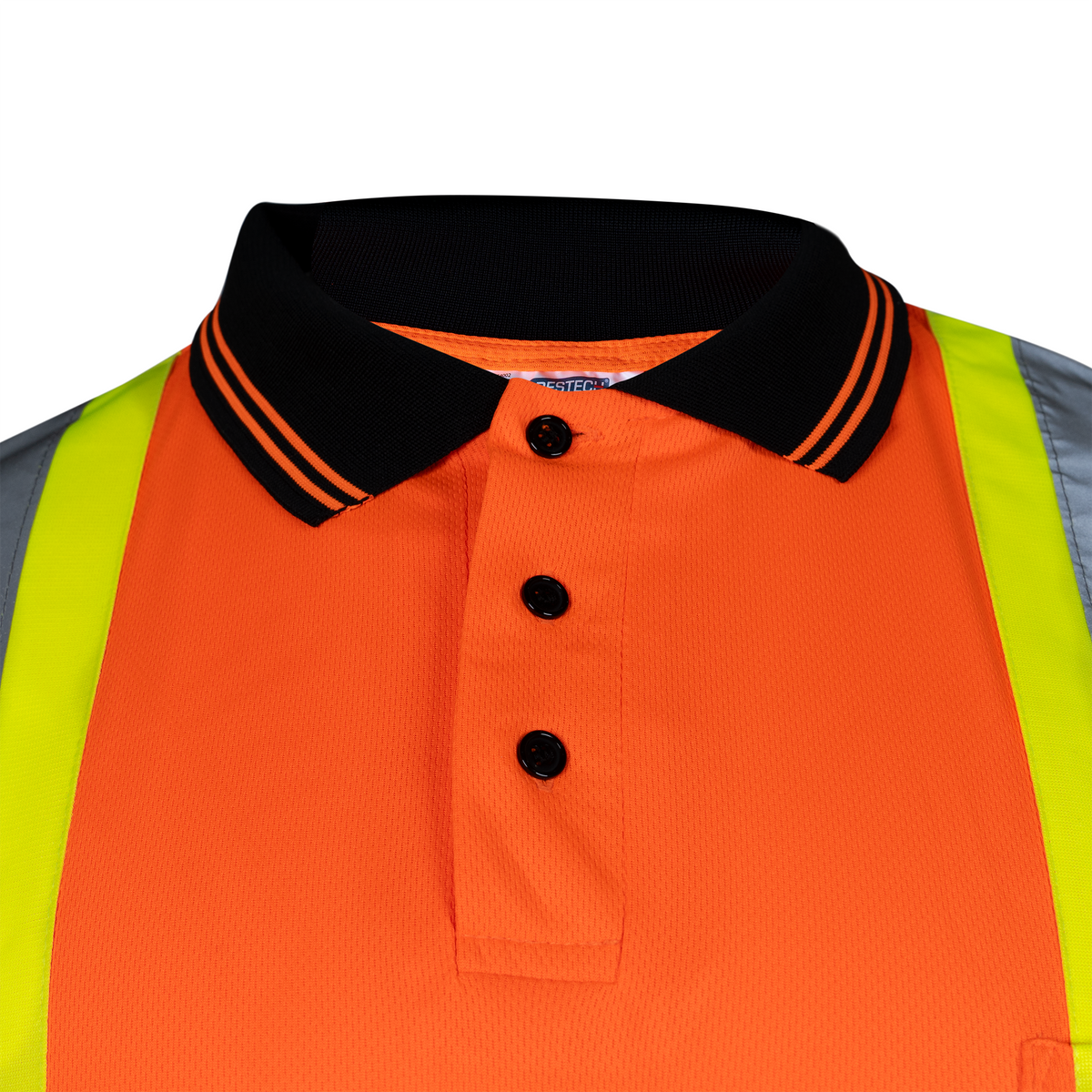 Jorestech Hi-Vis X-Back Reflective Two-Tone Safety Long Sleeve Polo Shirt