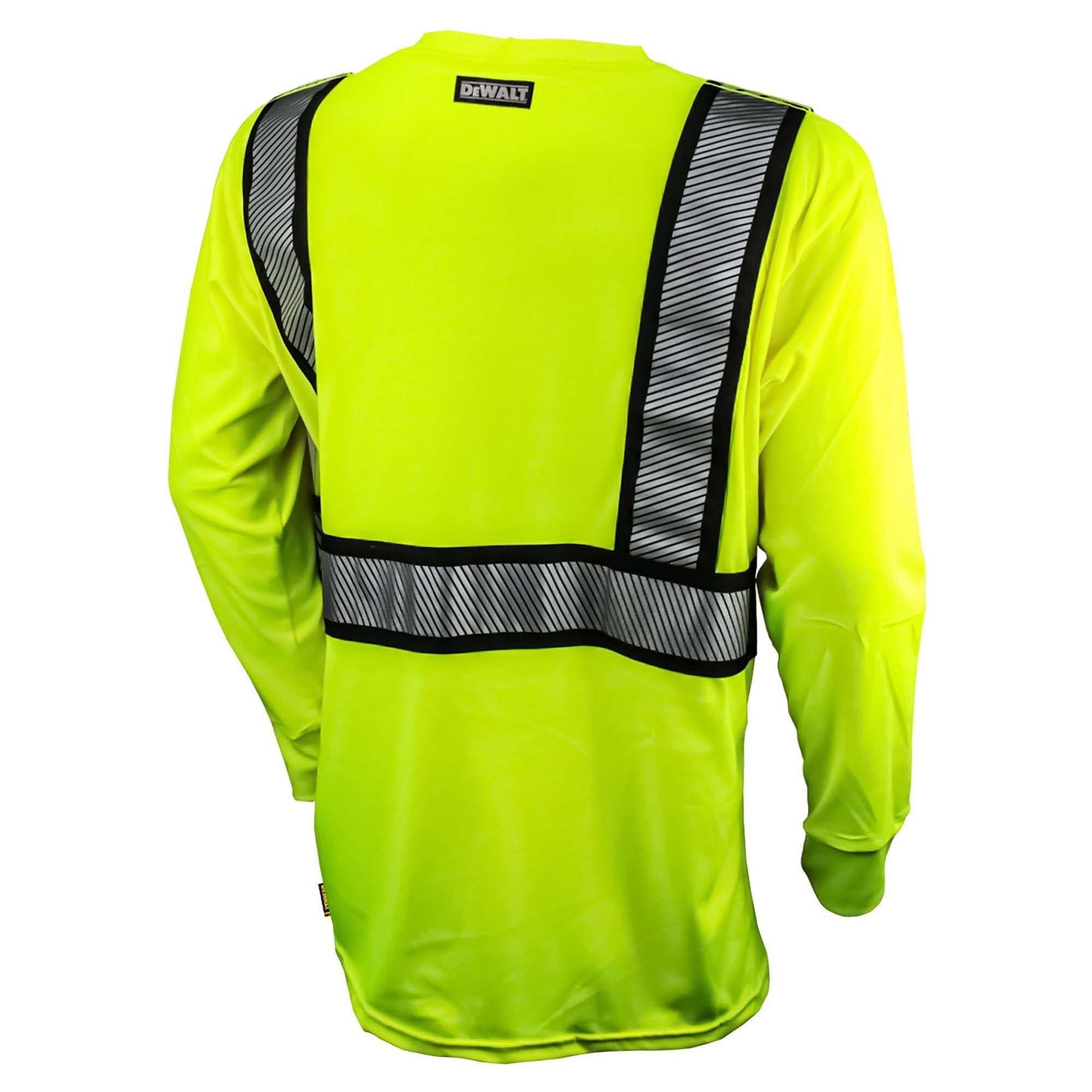 DEWALT DST911 Type R Class 2 Long Sleeve Modacrylic FR Safety Shirt Rear