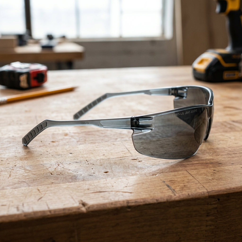 Delta Plus Helium 15 Ultralight Safety Glasses with Gray Anti-Fog Lens