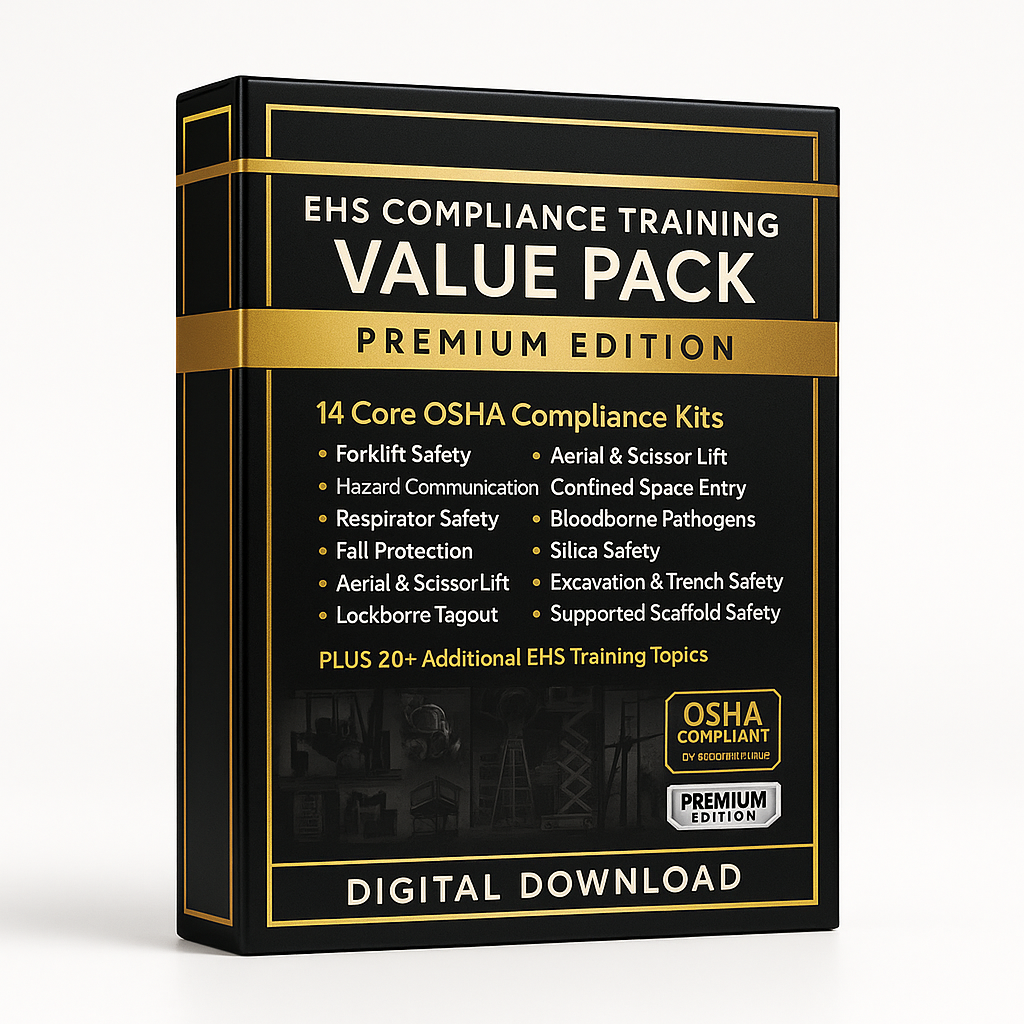 XO Safety EHS Safety Training Compliance Kit Value Pack