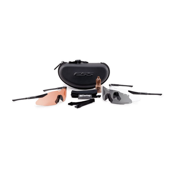 ESS ICE Safety Glasses 2X Deluxe Three Lens Tactical Kit