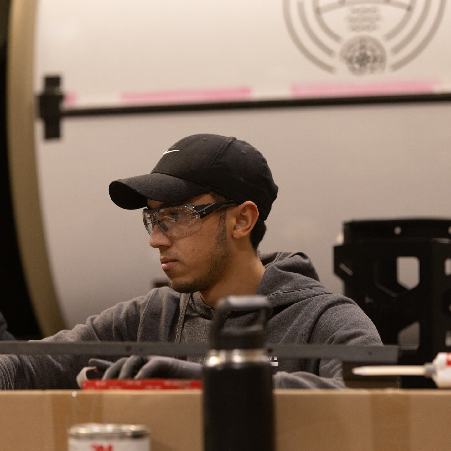 Edge Taven Safety Glasses with Vapor Shield Anti-Fog Lenses Worker 2