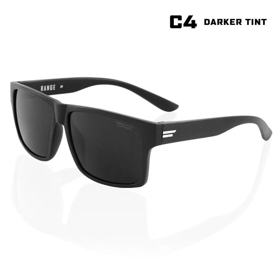 TOROE RANGE Polarized Sunglasses-RANGE-MBLK-W-C4-White-1