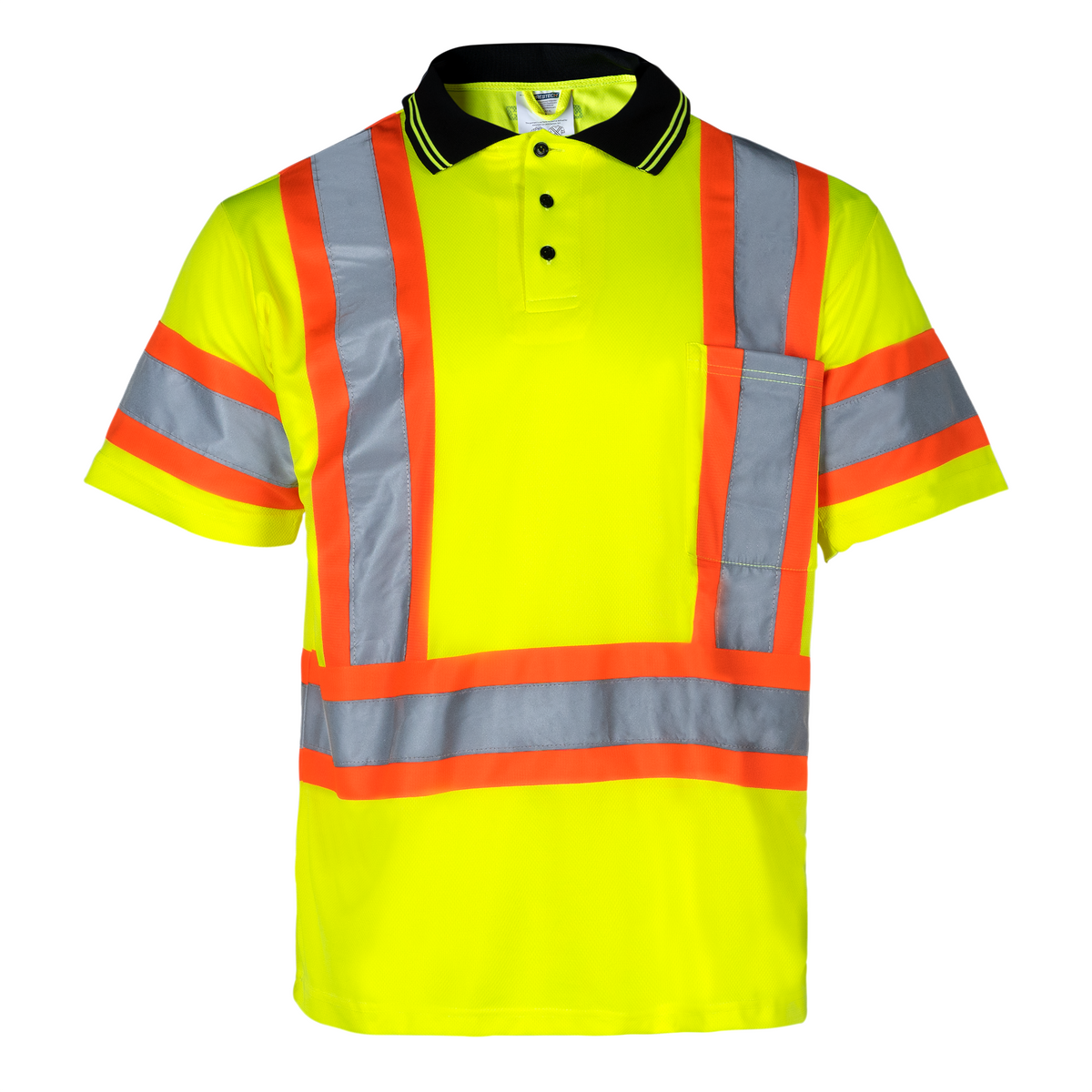 Jorestech Hi-Vis X-Back Reflective Two-Tone Safety Polo Shirt