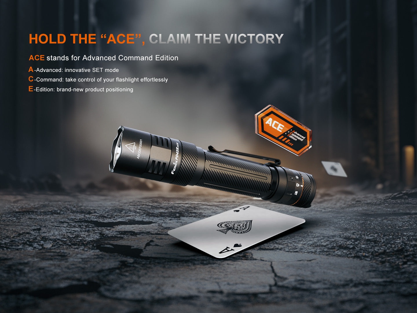 Fenix PD45R ACE Multi-Mode Tactical Flashlight-Safety Glasses USA-15