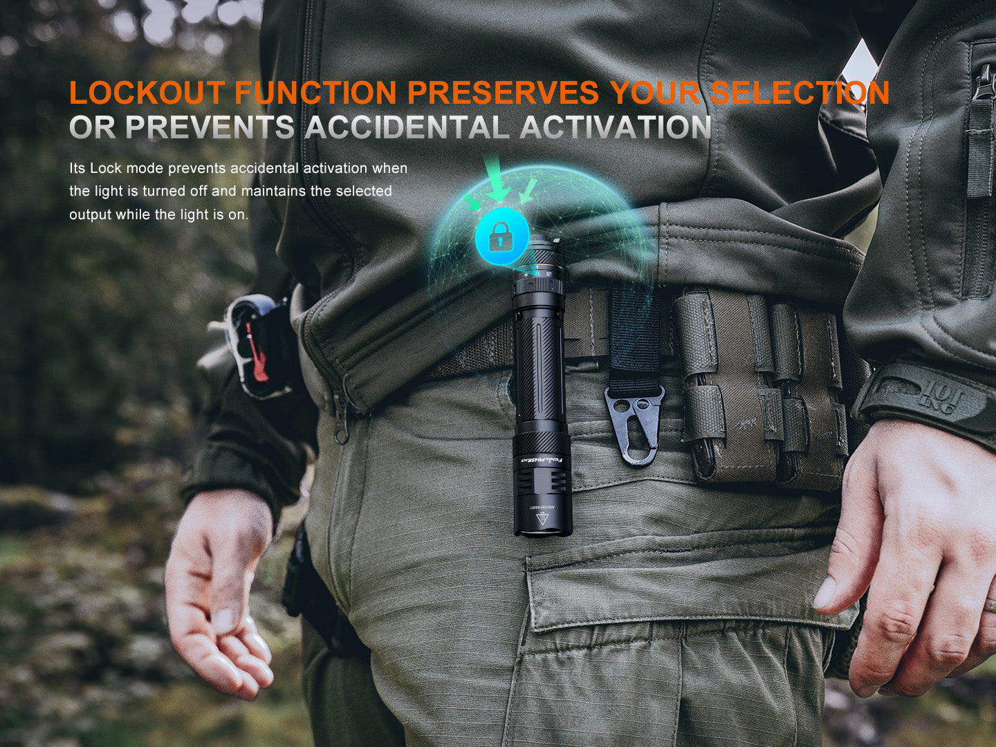 Fenix PD45R ACE Multi-Mode Tactical Flashlight-Safety Glasses USA-10