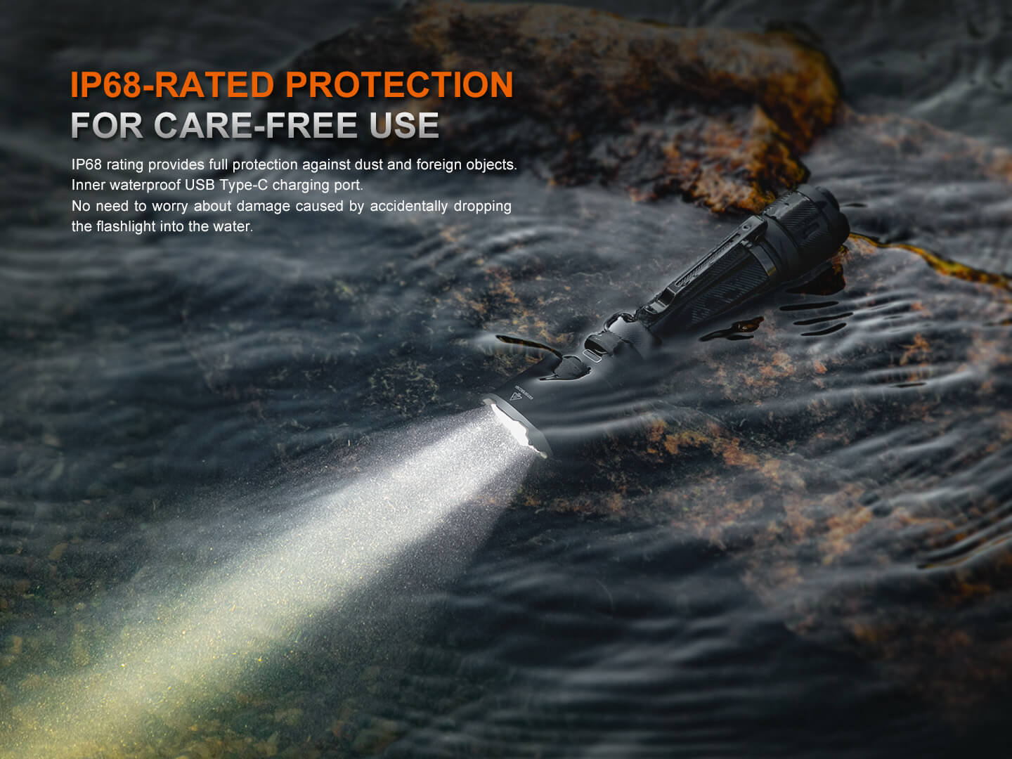 Fenix TK21R Rechargeable Tac Flashlight-Safety Glasses USA-9