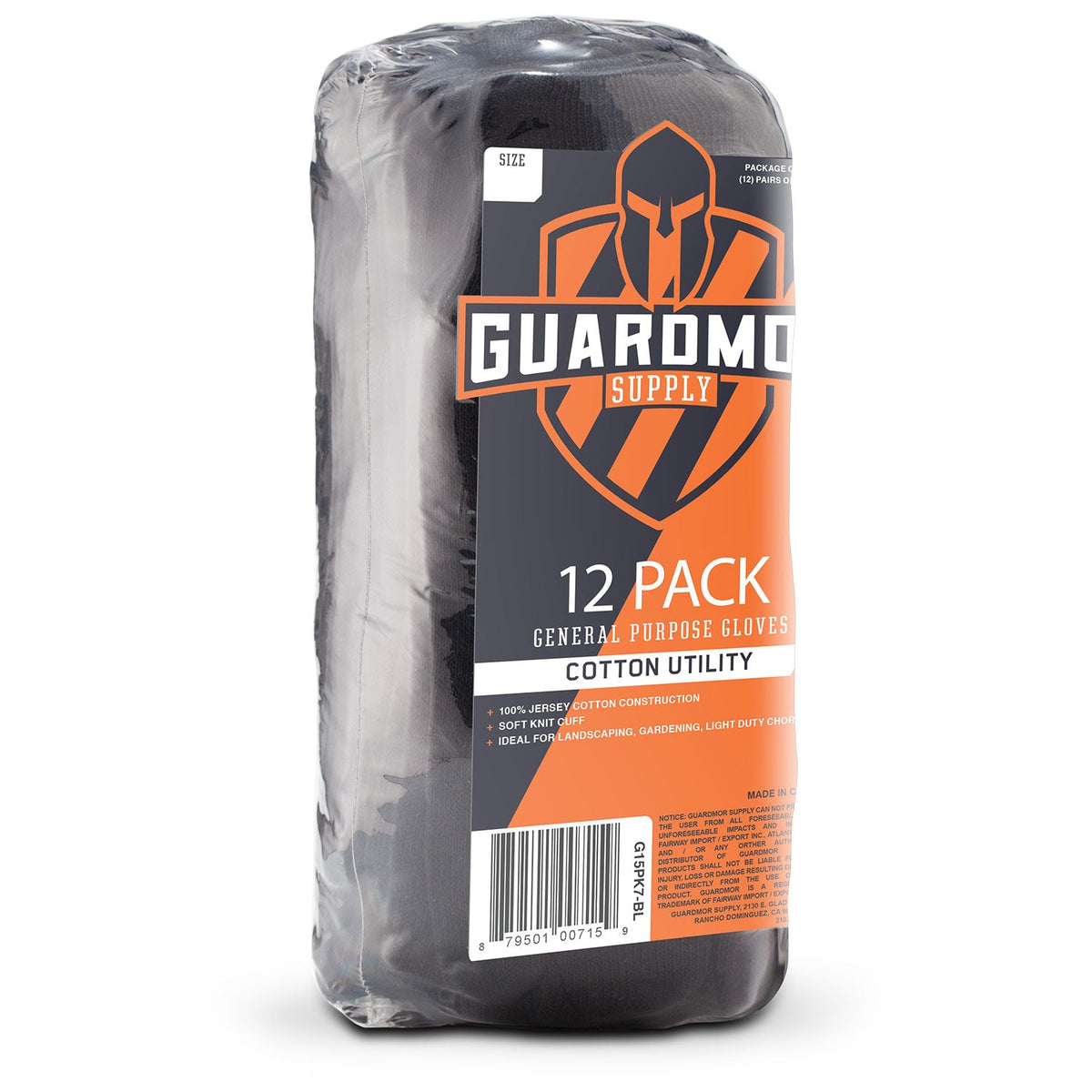 Lift Safety Cotton Utility Gloves - 12 Pack