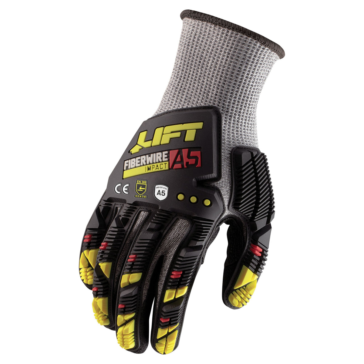 Lift Safety FiberWire A5 Impact Nitrile Microfoam Gloves