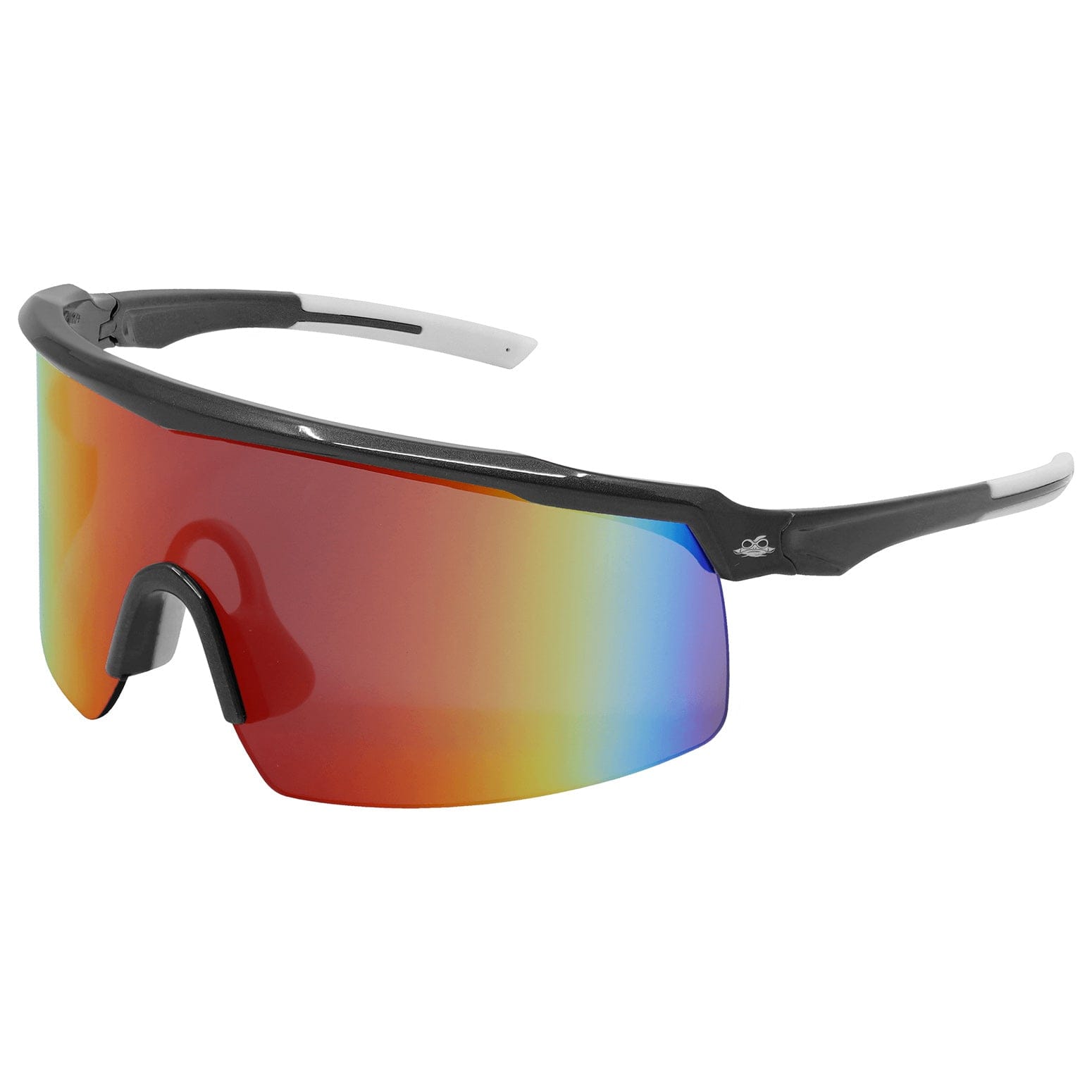 Bullhead Whipray BH32910AF Safety Glasses with Gray Frame and Red Mirror Anti-Fog Lens