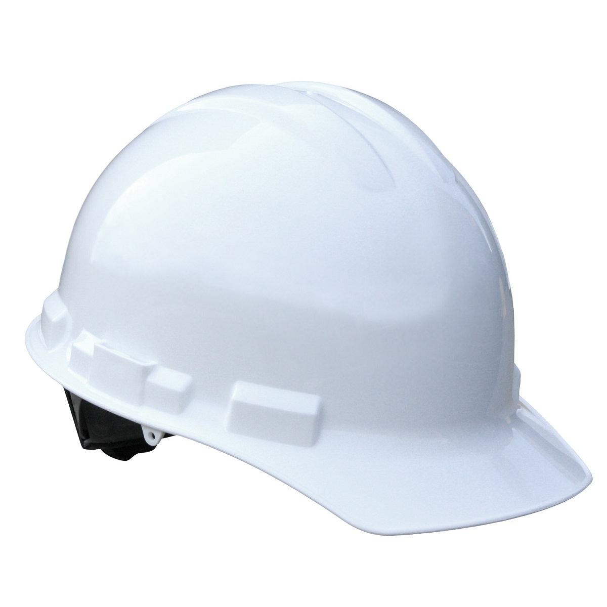 Radians Granite Cap Style Hard Hat 6 Point Ratchet Suspension Made in USA-White-GHR6-WHITE-Safety Glasses USA-3