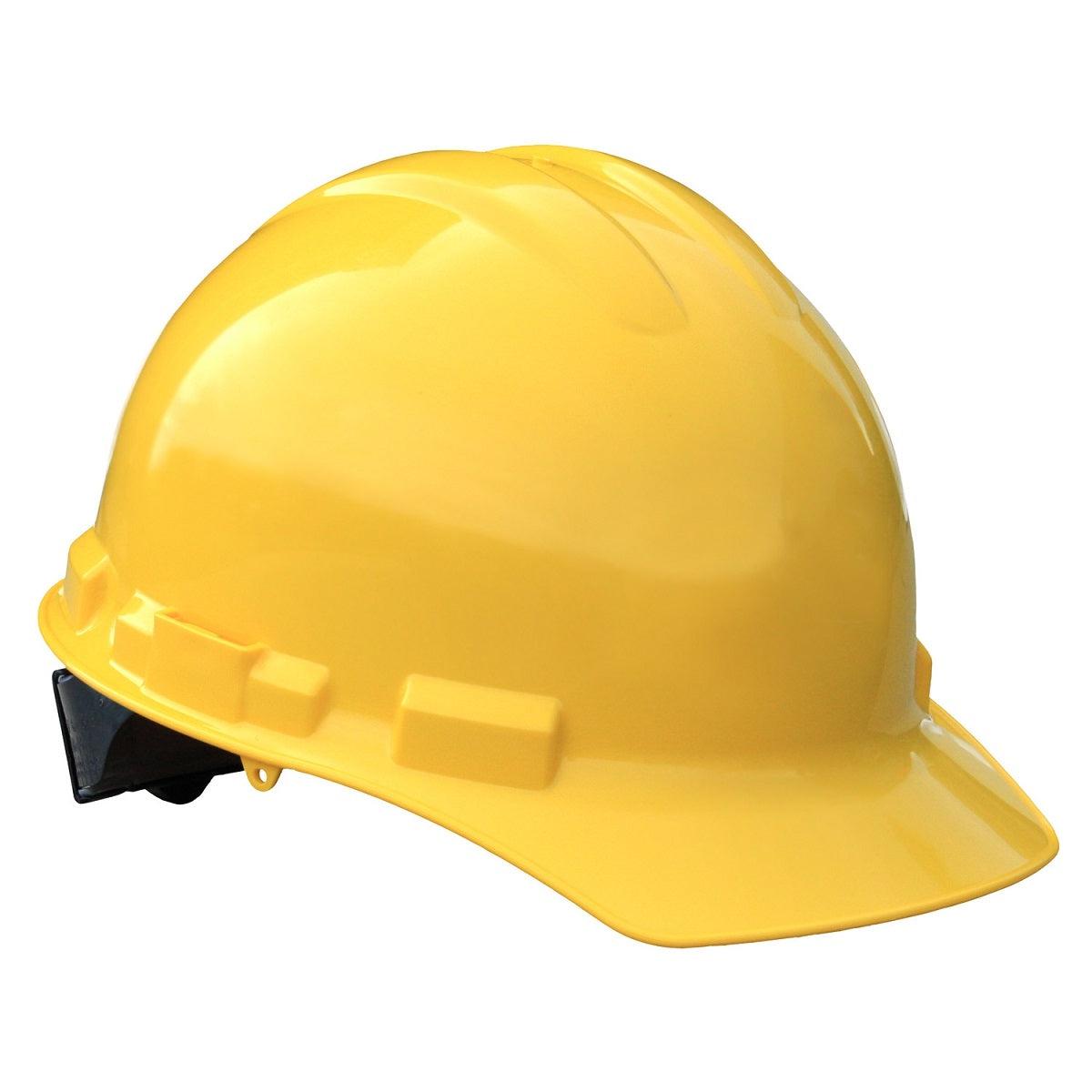 Radians Granite Cap Style Hard Hat 6 Point Ratchet Suspension Made in USA-Yellow-GHR6-YELLOW-Safety Glasses USA-2