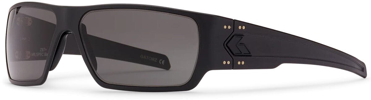 Gatorz Specter Ballistic Safety Glasses with Black Cerakote Frame and Smoke Anti-Fog Lens