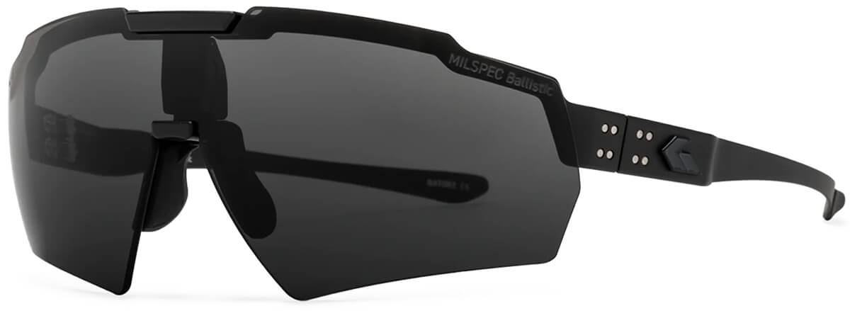 Gatorz Blastshield Ballistic Safety Glasses with Black Cerakote Frame and Smoke Anti-Fog Lens
