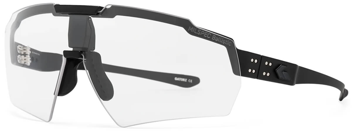 Gatorz Blastshield Ballistic Safety Glasses with Black Cerakote Frame and Clear Anti-Fog Lens