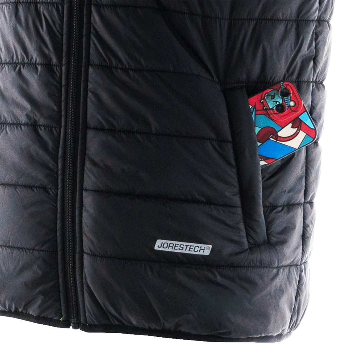 Jorestech Hi-Vis Reversible Insulated Safety Vest with Reflective Thermal Transfer Strips