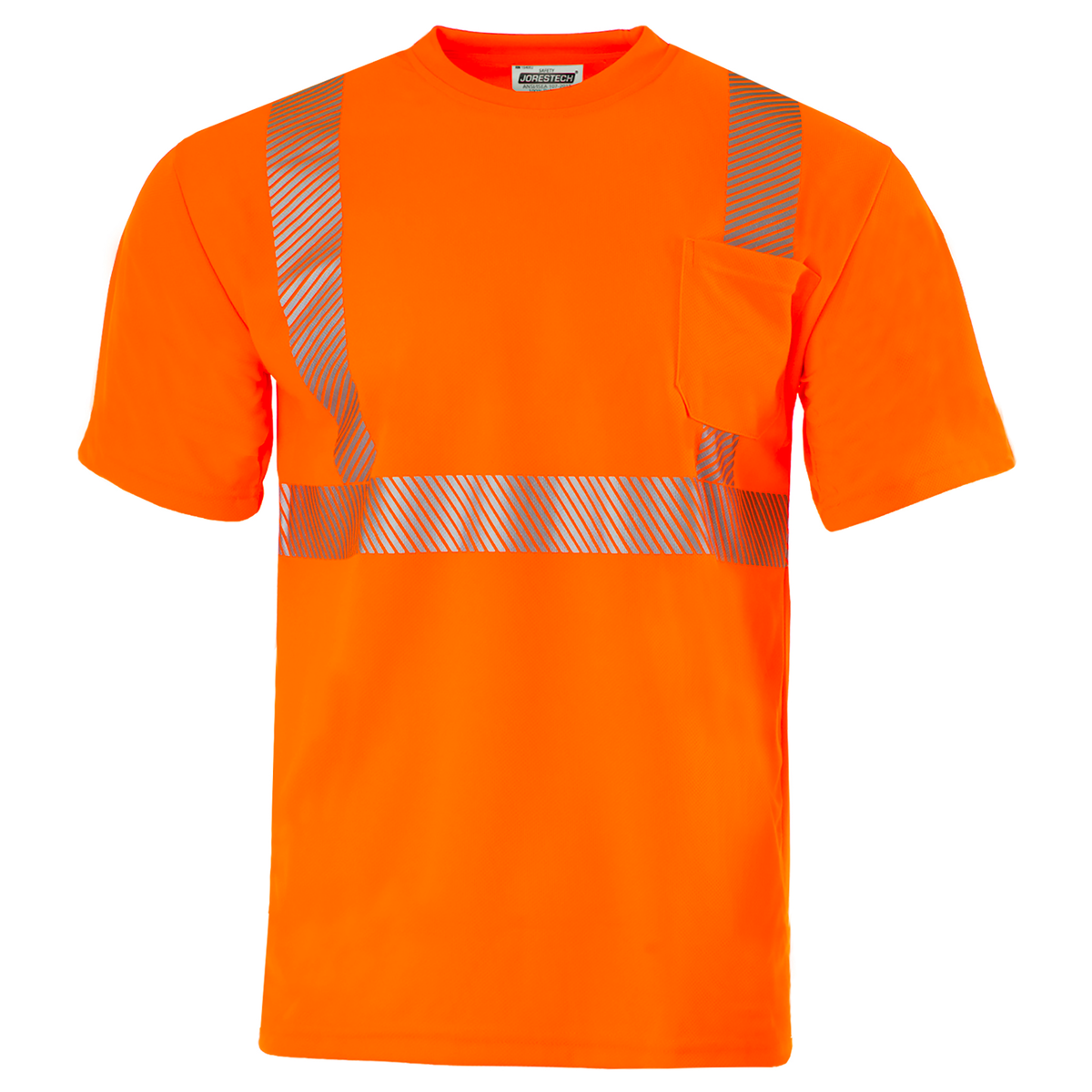 Jorestech Heat Transfer Class 2 Reflective Safety Shirt with Pocket