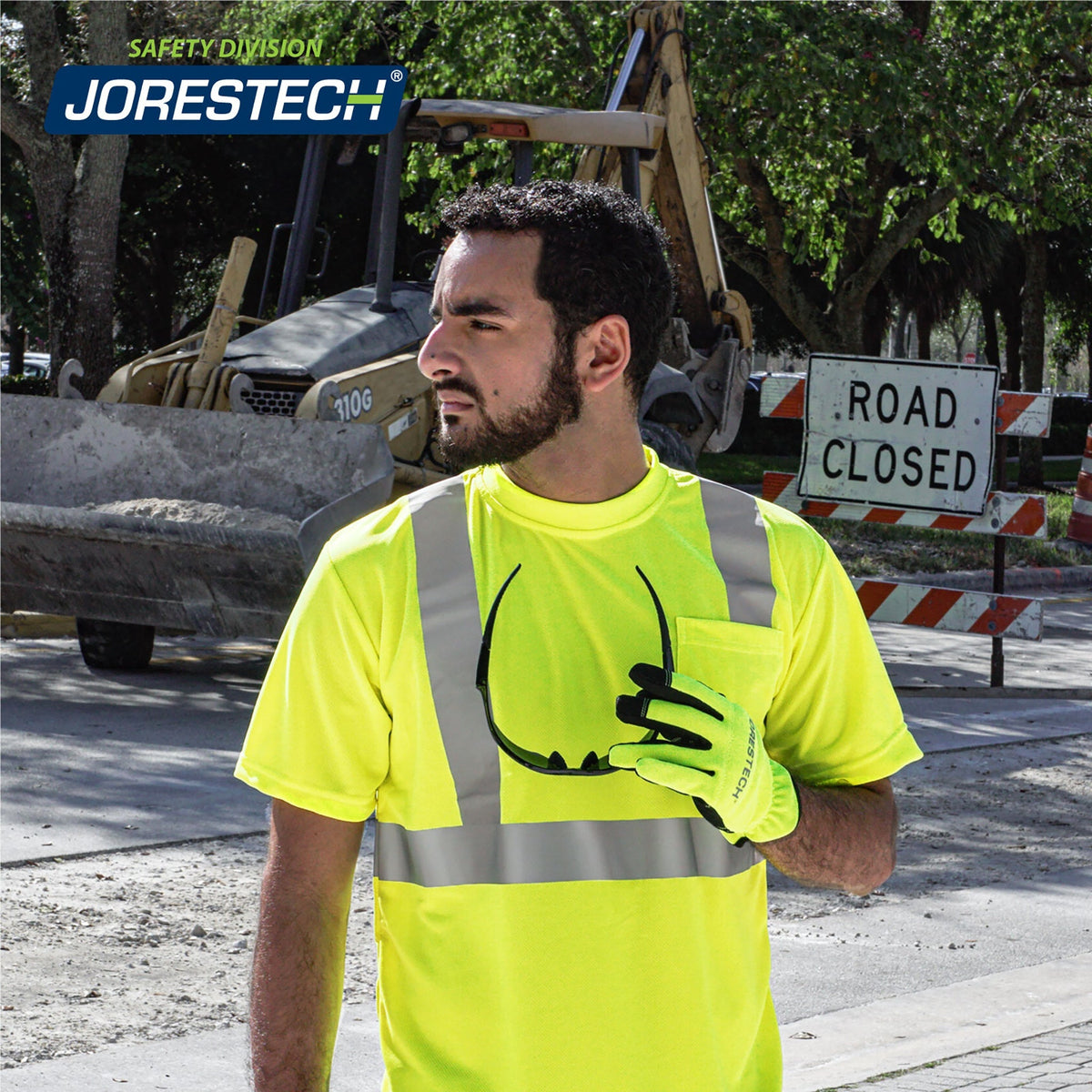 Jorestech Hi-Vis Heat Transfer Reflective Safety Pocket Shirt