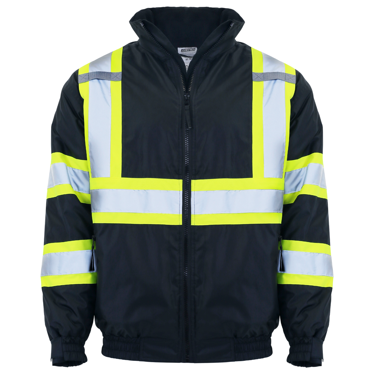 Jorestech Hi-Vis X-Back Two-Tone Safety Bomber Jacket with Reflective Stripes