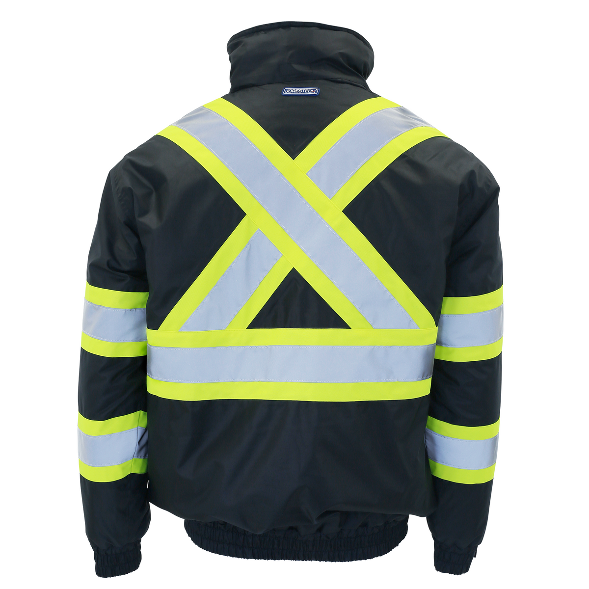 Jorestech Hi-Vis X-Back Two-Tone Safety Bomber Jacket with Reflective Stripes