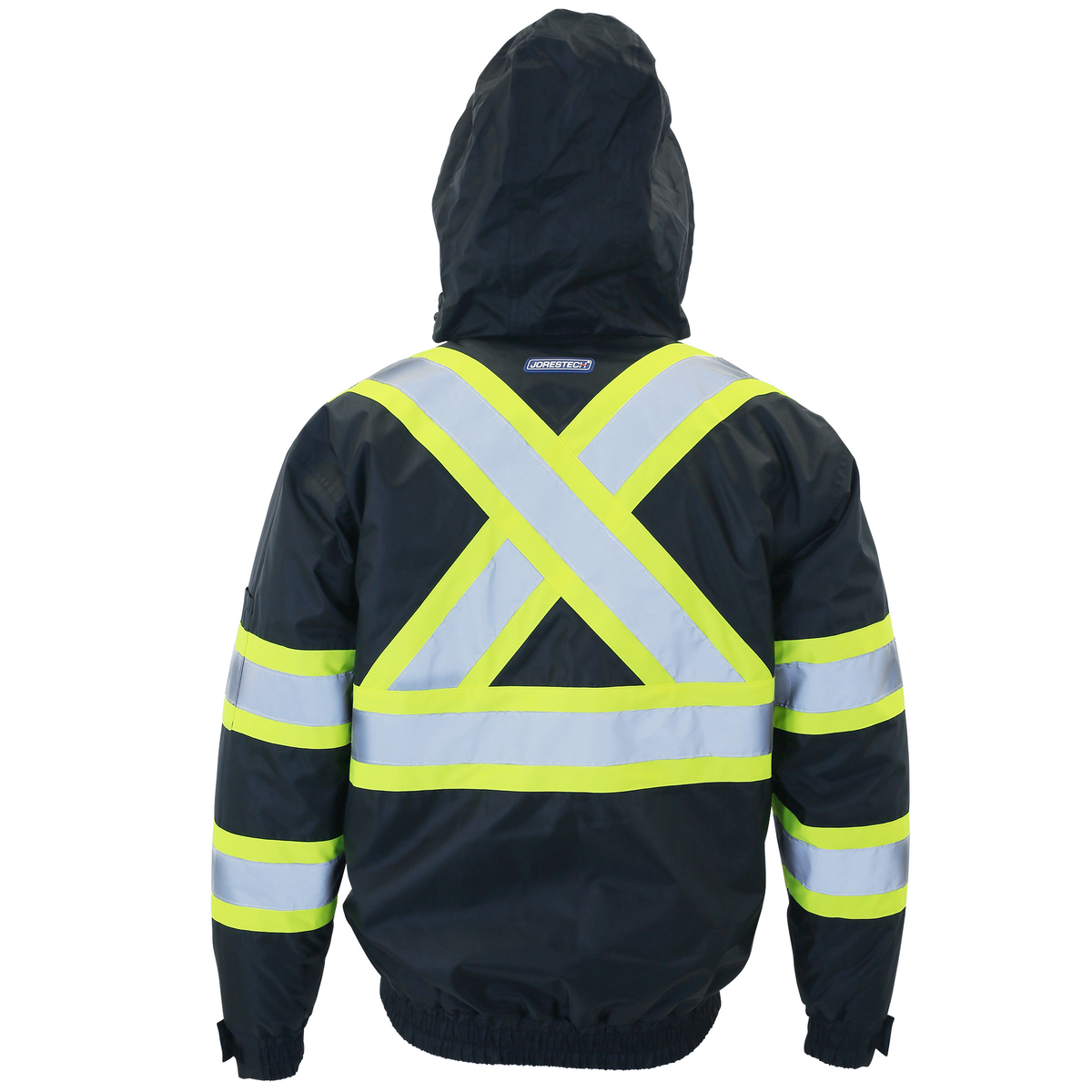 Jorestech Hi-Vis X-Back Two-Tone Safety Bomber Jacket with Reflective Stripes