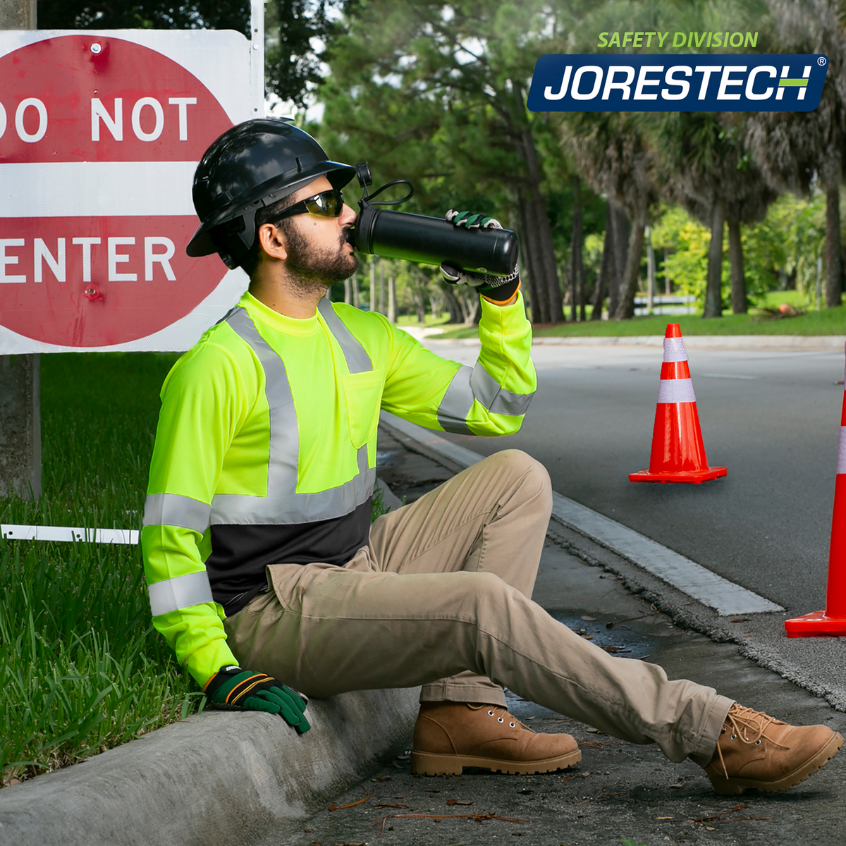 Jorestech Durable Hi-Vis Long Sleeve Shirt