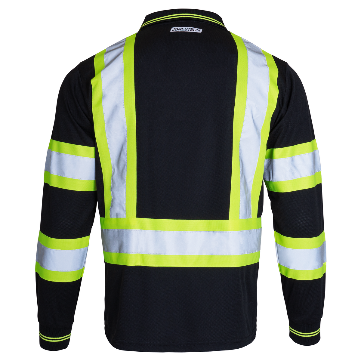 Jorestech High-Vis Reflective Safety Long Sleeve Polo Shirt
