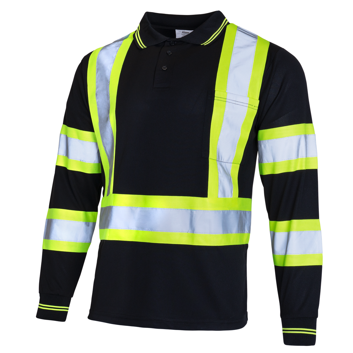 Jorestech High-Vis Reflective Safety Long Sleeve Polo Shirt