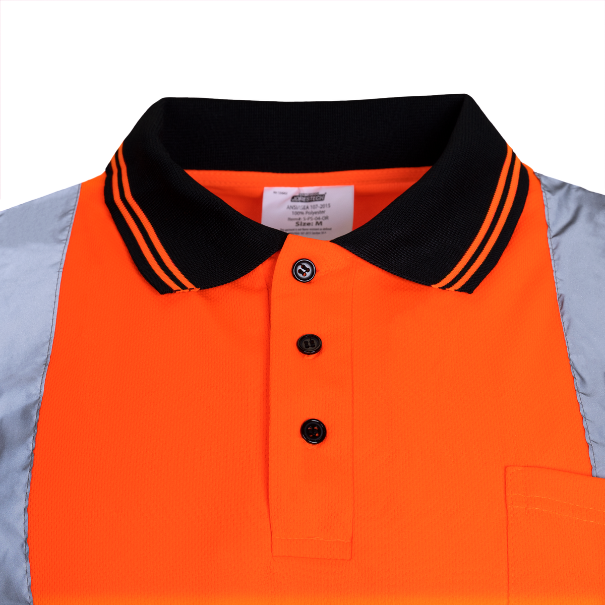Jorestech High-Vis Reflective Safety Long Sleeve Polo Shirt