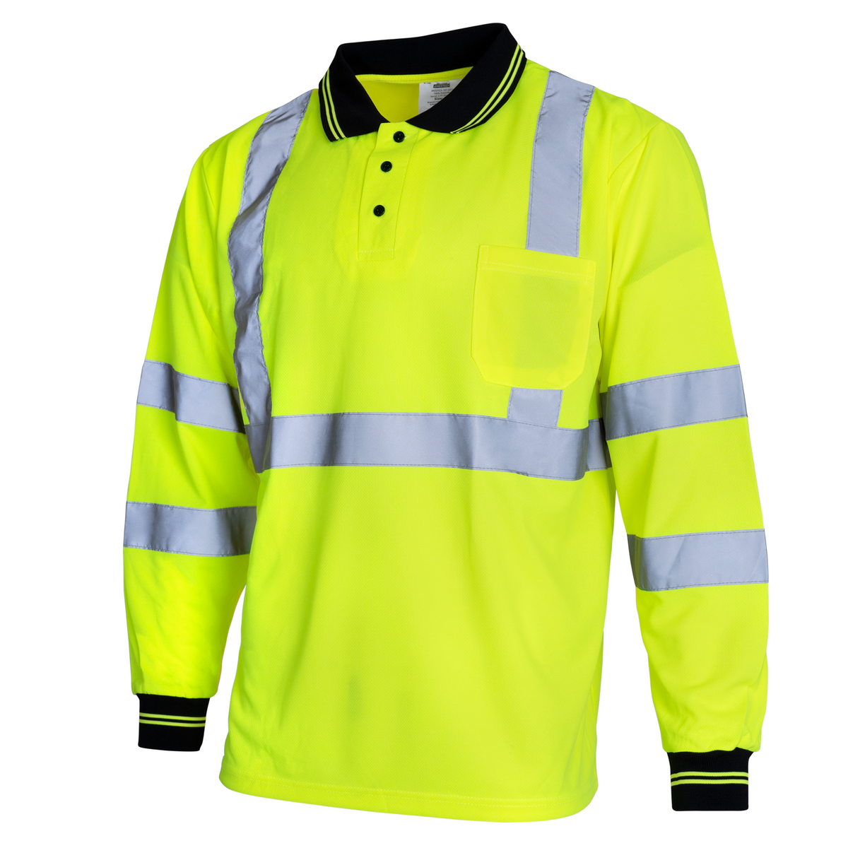 Jorestech High-Vis Reflective Safety Long Sleeve Polo Shirt