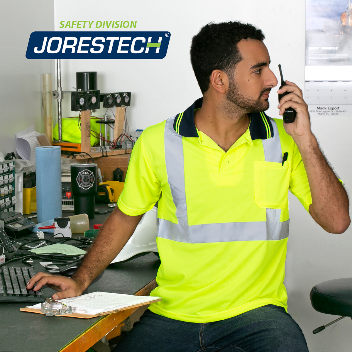 Jorestech Hi-Vis Reflective Safety Polo Shirt