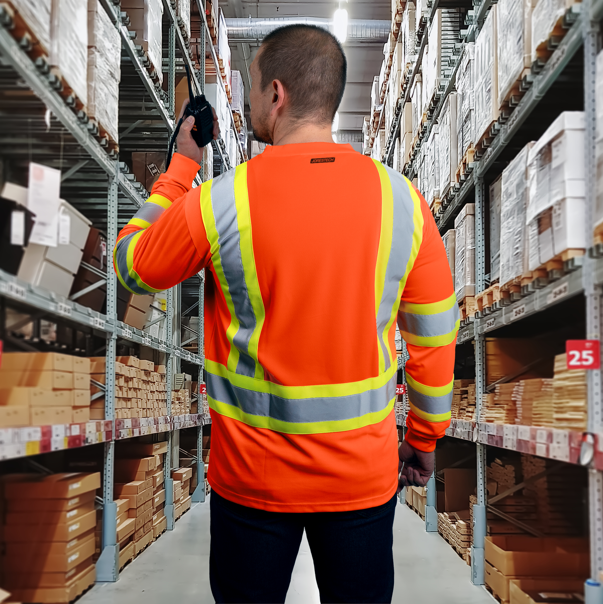 Jorestech Hi-Vis Reflective Two-Tone Long Sleeve Safety Shirt