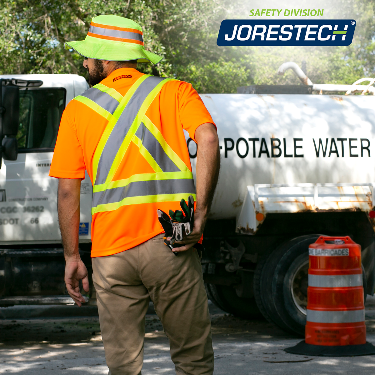 Jorestech Hi-Vis X-Back Reflective Two-Tone Safety Pocket Shirt