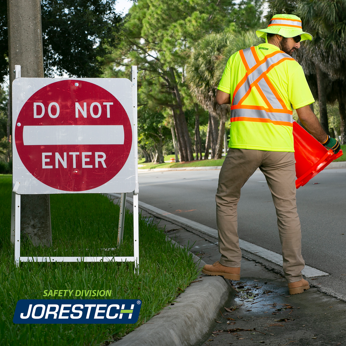 Jorestech Hi-Vis X-Back Reflective Two-Tone Safety Pocket Shirt