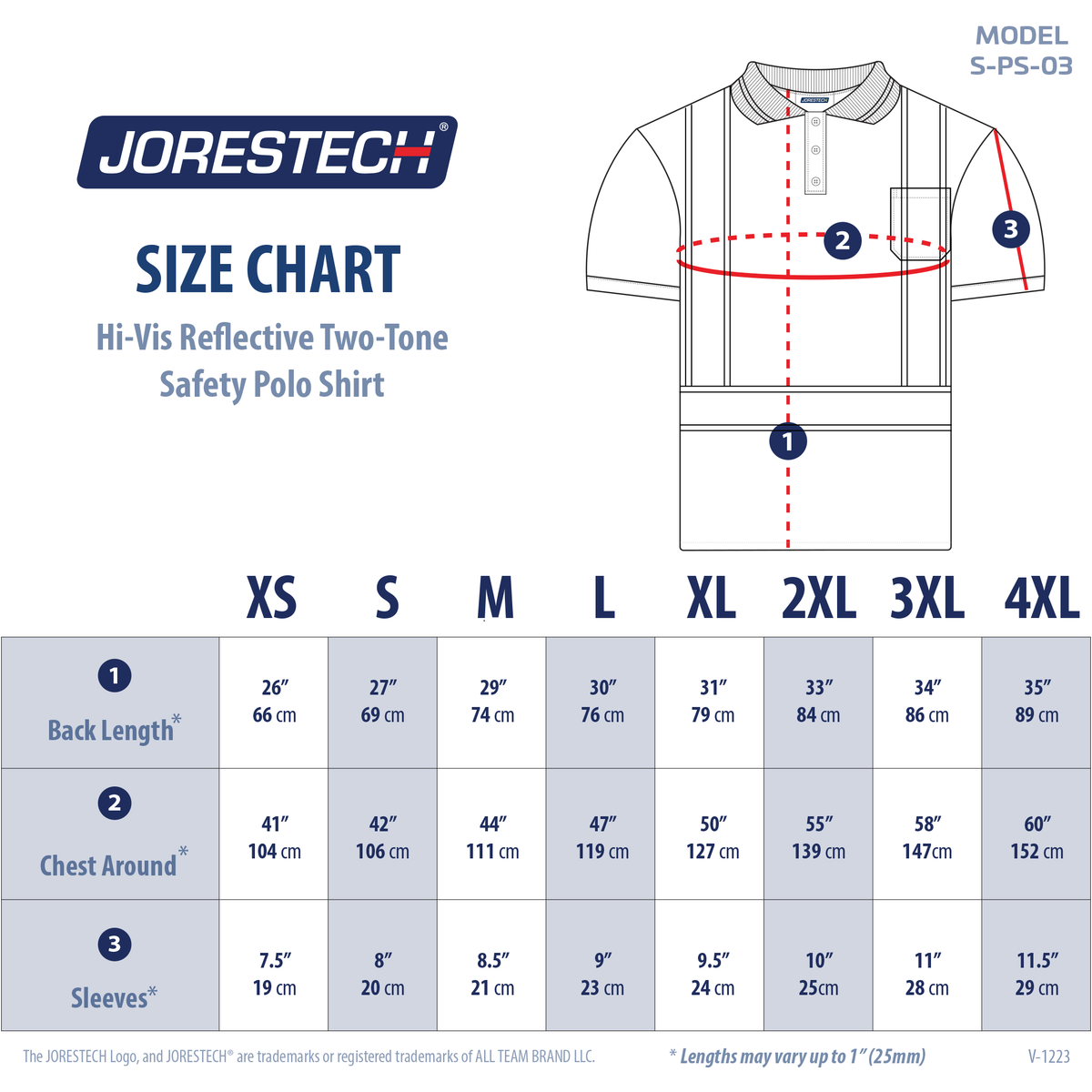 Jorestech Hi-Vis Reflective Two-Tone Safety Polo Shirt