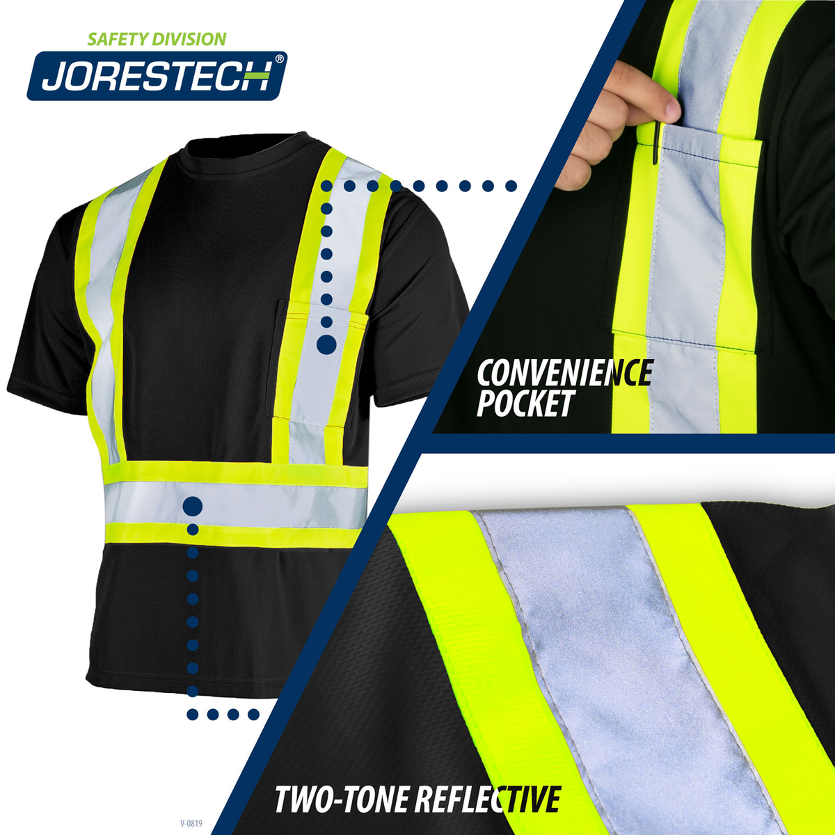 Jorestech Hi-Vis Reflective Two-Tone Safety Shirt