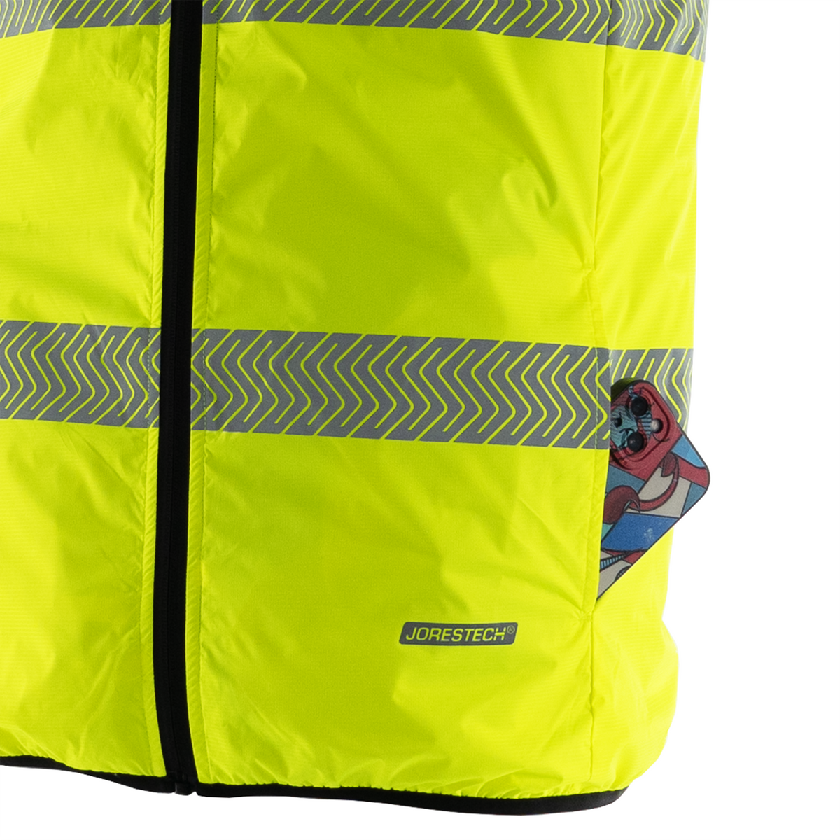 Jorestech Hi-Vis Reversible Insulated Safety Vest with Reflective Thermal Transfer Strips
