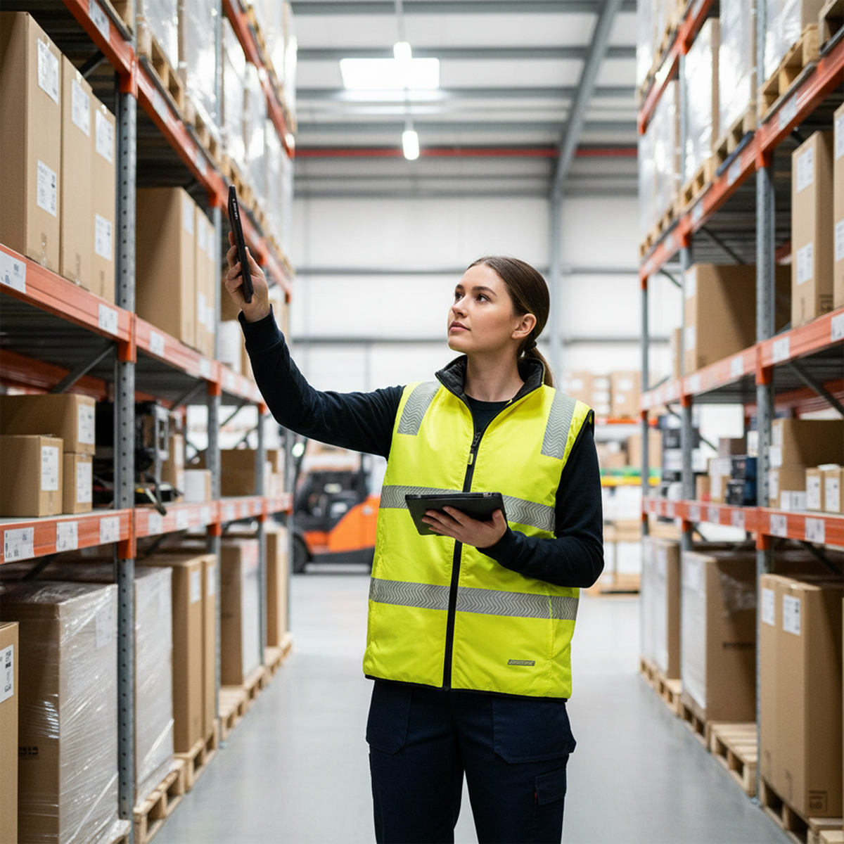 Jorestech Hi-Vis Reversible Insulated Safety Vest with Reflective Thermal Transfer Strips