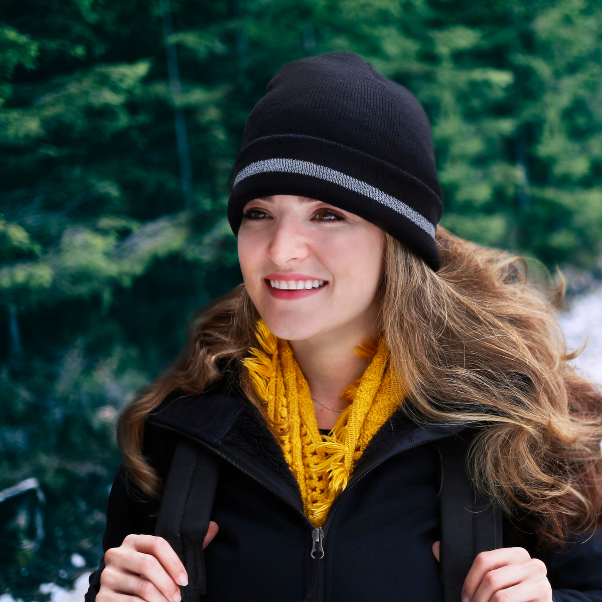 Jorestech Hi-Vis Safety Beanie with Reflective Stripe