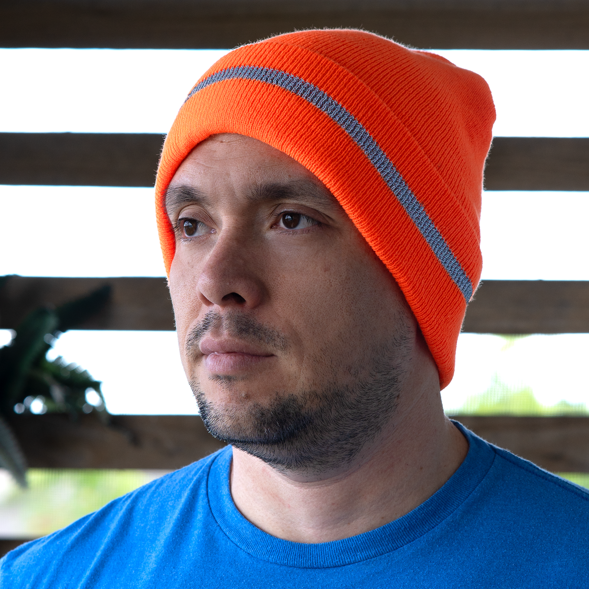 Jorestech Hi-Vis Safety Beanie with Reflective Stripe
