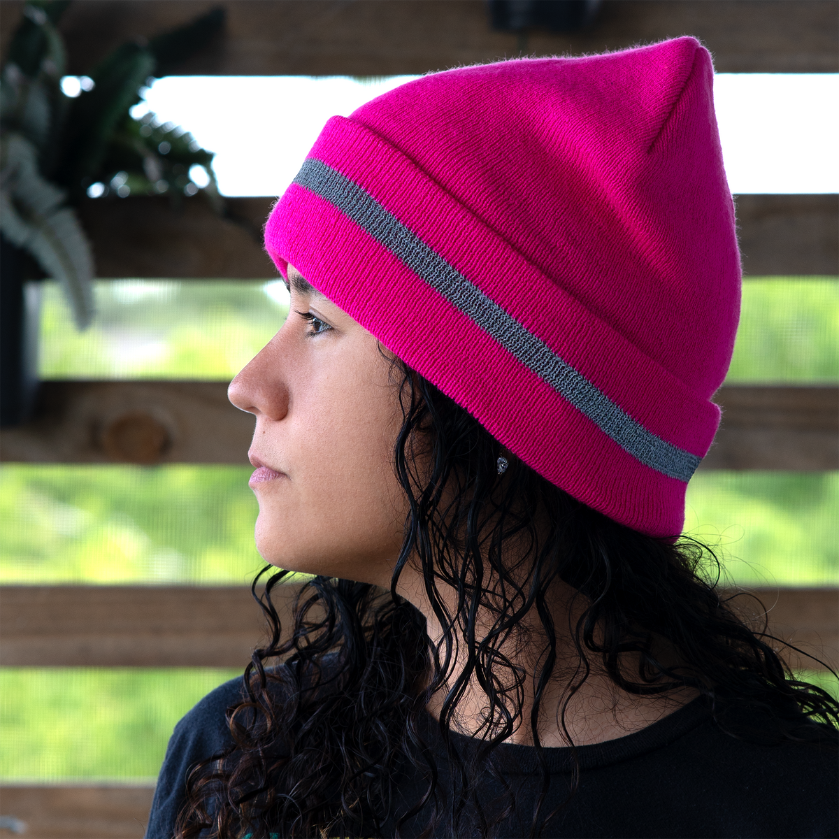 Jorestech Hi-Vis Safety Beanie with Reflective Stripe